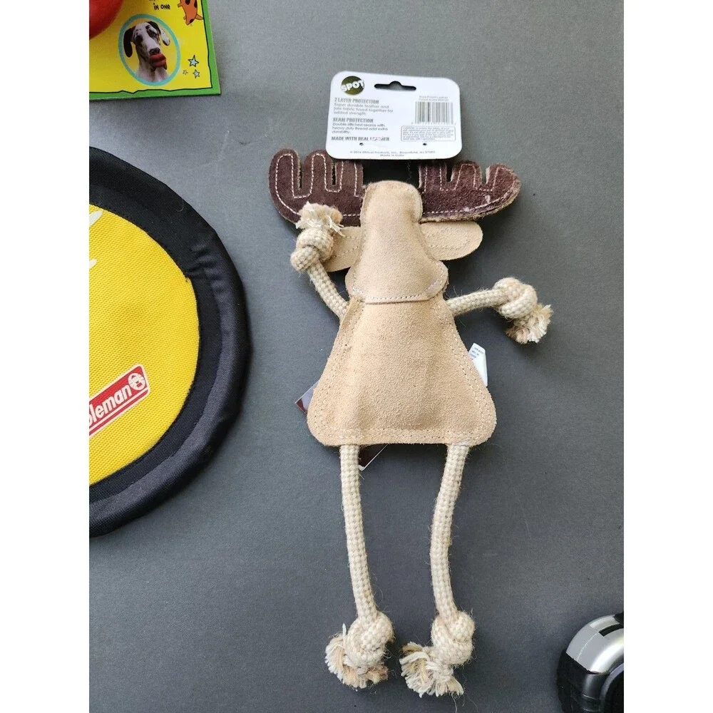Dog Toys Coleman Frisbee Humunga Lips Leather Moose